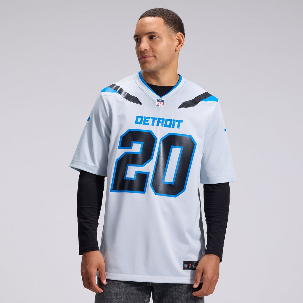 Detroit Lions Barry Sanders Nike Silver 2026 Rivalries Collection Game Jersey product image 2, provided for visual reference