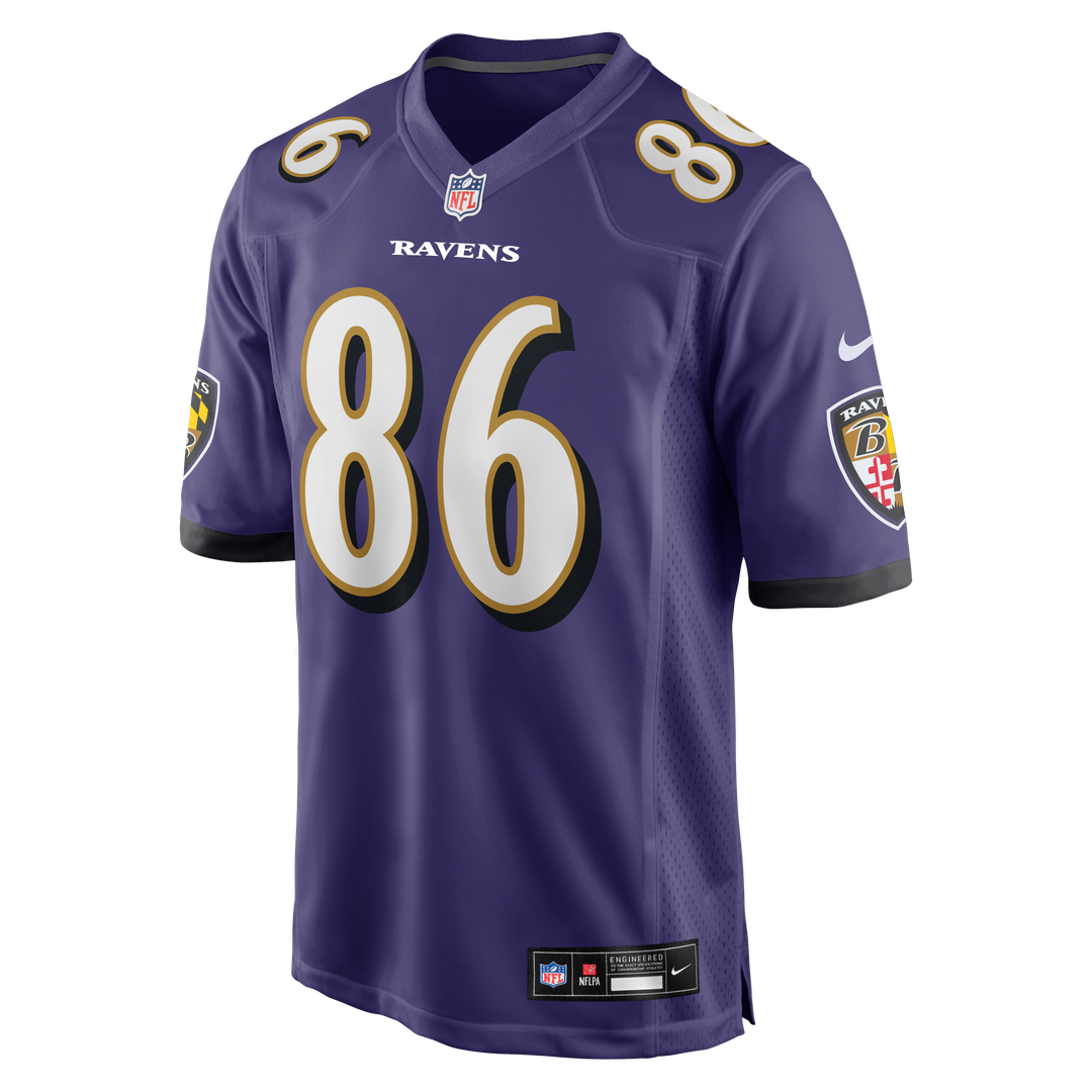 Baltimore Ravens Cornelius Johnson Nike Purple Team Game Jersey product image 2, provided for visual reference and product