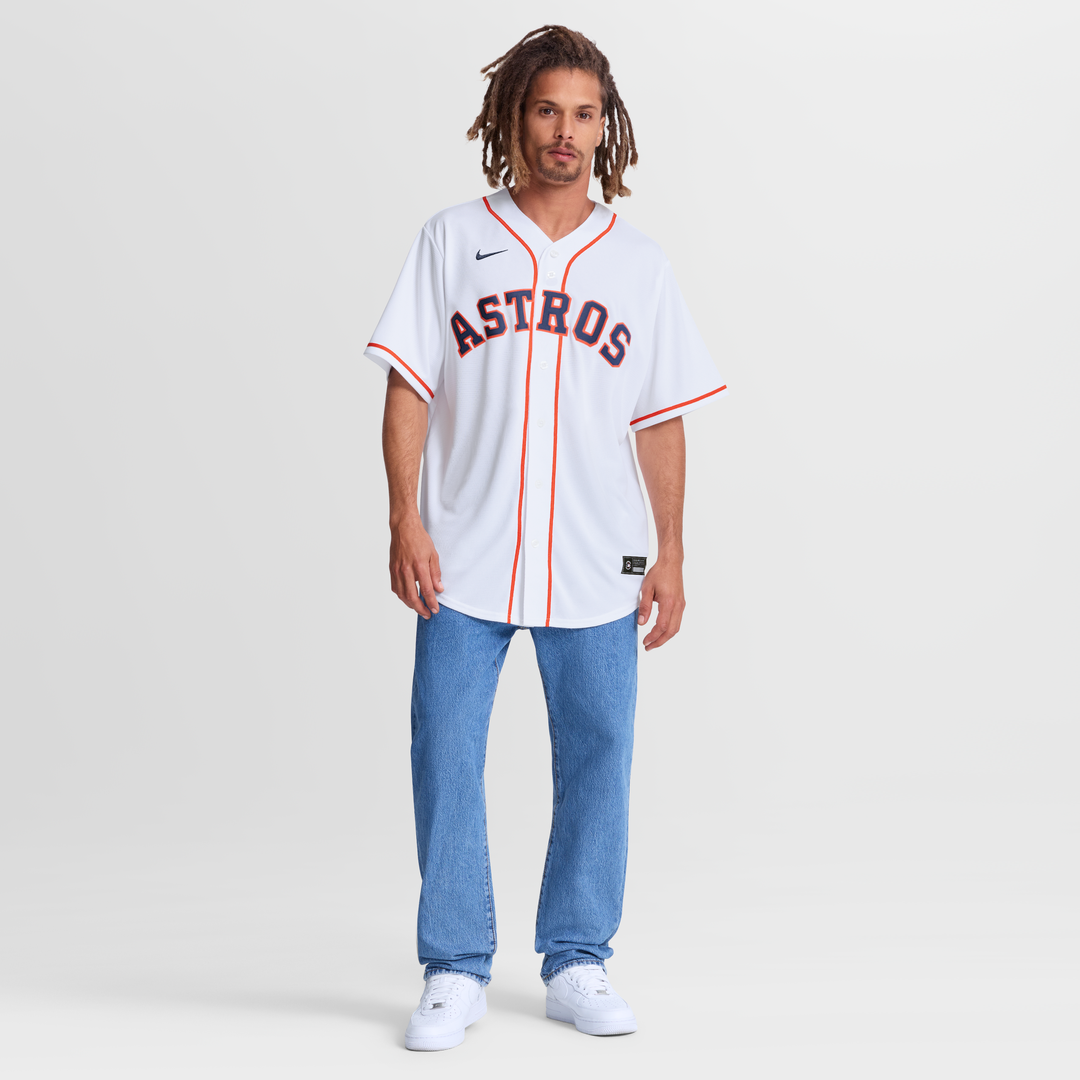 Houston Astros Daulton Varsho Nike White Home Replica Jersey product image 2, provided for visual reference and product