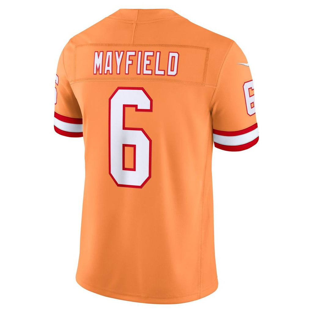 Tampa Bay Buccaneers Baker Mayfield Nike Creamsicle Alternate Vapor F.U.S.E. Stitched Limited Jersey product image 3,