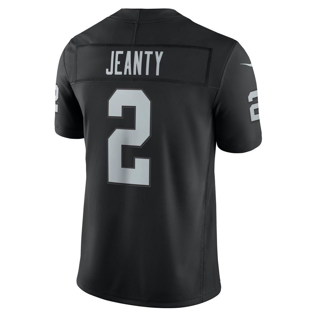 Las Vegas Raiders Ashton Jeanty Nike Black Team Vapor F.U.S.E. Stitched Limited Jersey product image 3, provided for visual