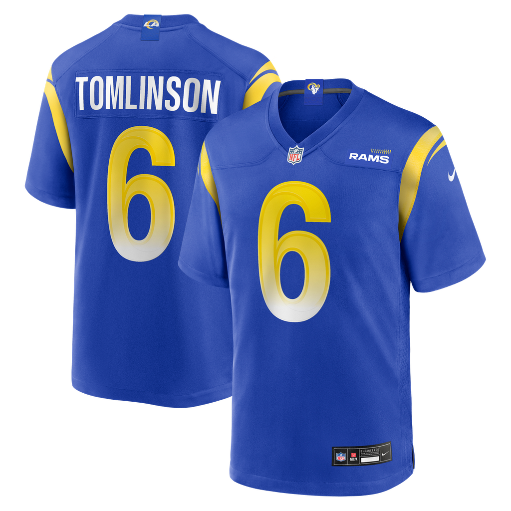 Los Angeles Rams Tre'Vius Hodges-Tomlinson Nike Royal Team Game Jersey product image 1, provided for visual reference and