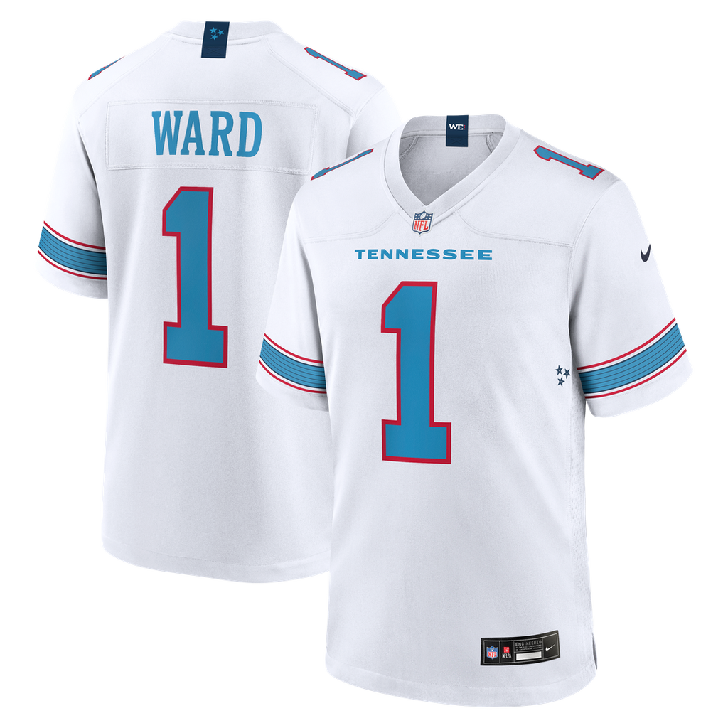 Tennessee Titans Cameron Ward Nike Light Blue Game Jersey product image 27, provided for visual reference and product detail