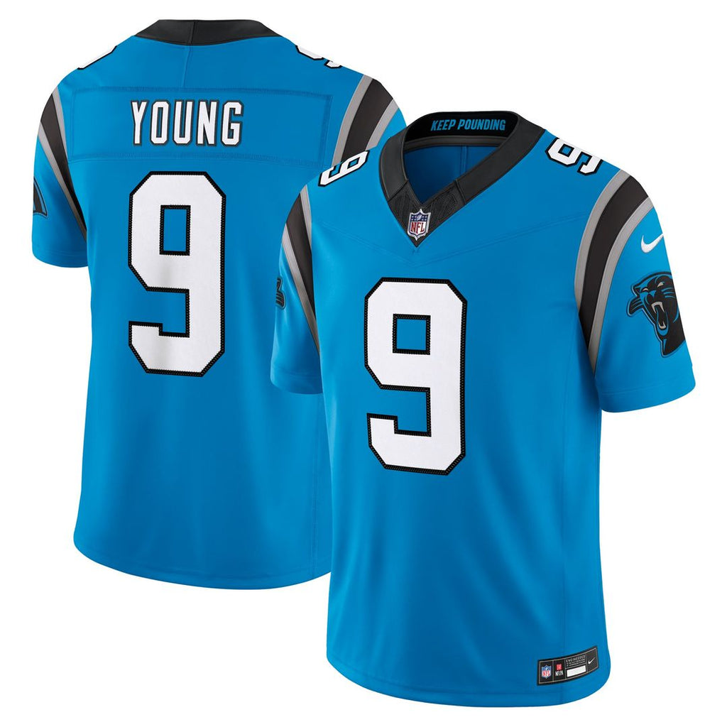 Carolina Panthers Bryce Young Nike Blue Alternate Vapor F.U.S.E. Stitched Limited Jersey product image 1, provided for