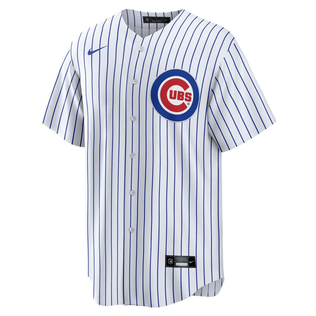 Chicago Cubs Michael Busch Nike White Home Replica Jersey product image 2, provided for visual reference and product detail