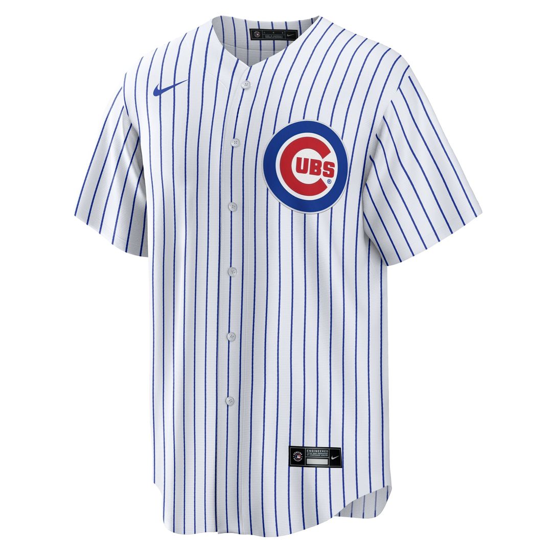 Chicago Cubs Michael Busch Nike White Home Replica Jersey product image 2, provided for visual reference and product detail