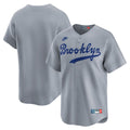 Brooklyn Dodgers Nike Gray Cooperstown Collection Limited Jersey product image 1, provided for visual reference and product