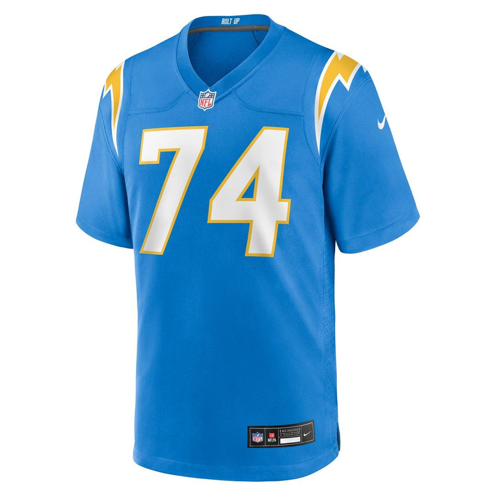 Los Angeles Chargers Kayode Awosika Nike Powder Blue Team Game Jersey product image 2, provided for visual reference and