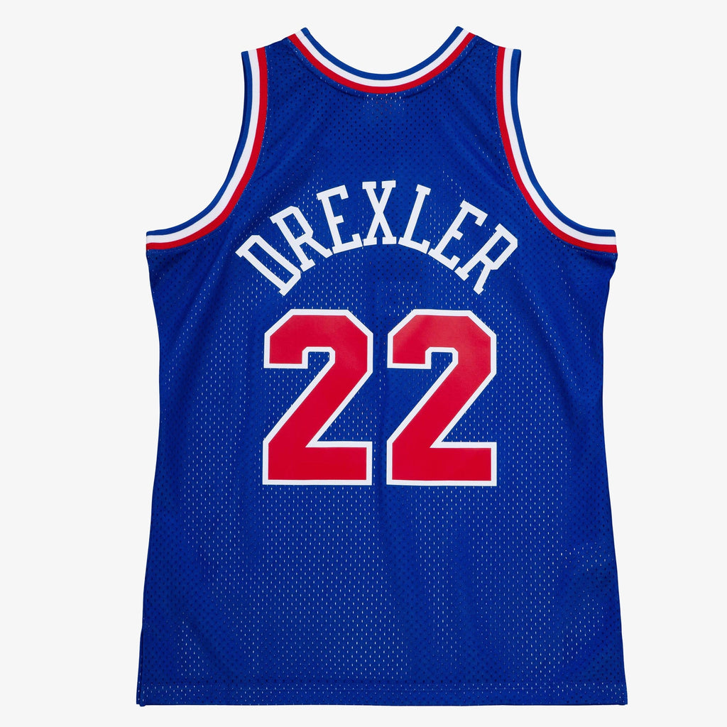 NBA Mitchell & Ness Clyde Drexler 1992 All-Star West Authentic Jersey - Royal Blue product image 4, provided for visual