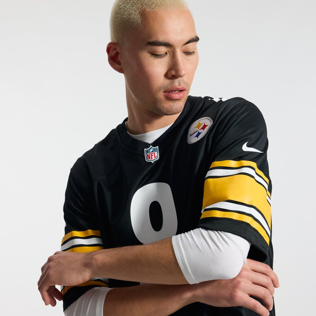 Pittsburgh Steelers Aaron Rodgers Nike Black Game Jersey product image 23, provided for visual reference and product detail