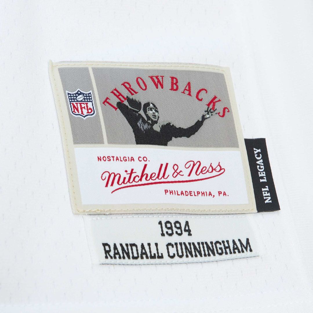 Philadelphia Eagles Randall Cunningham Mitchell & Ness White Legacy Replica Jersey product image 5, provided for visual