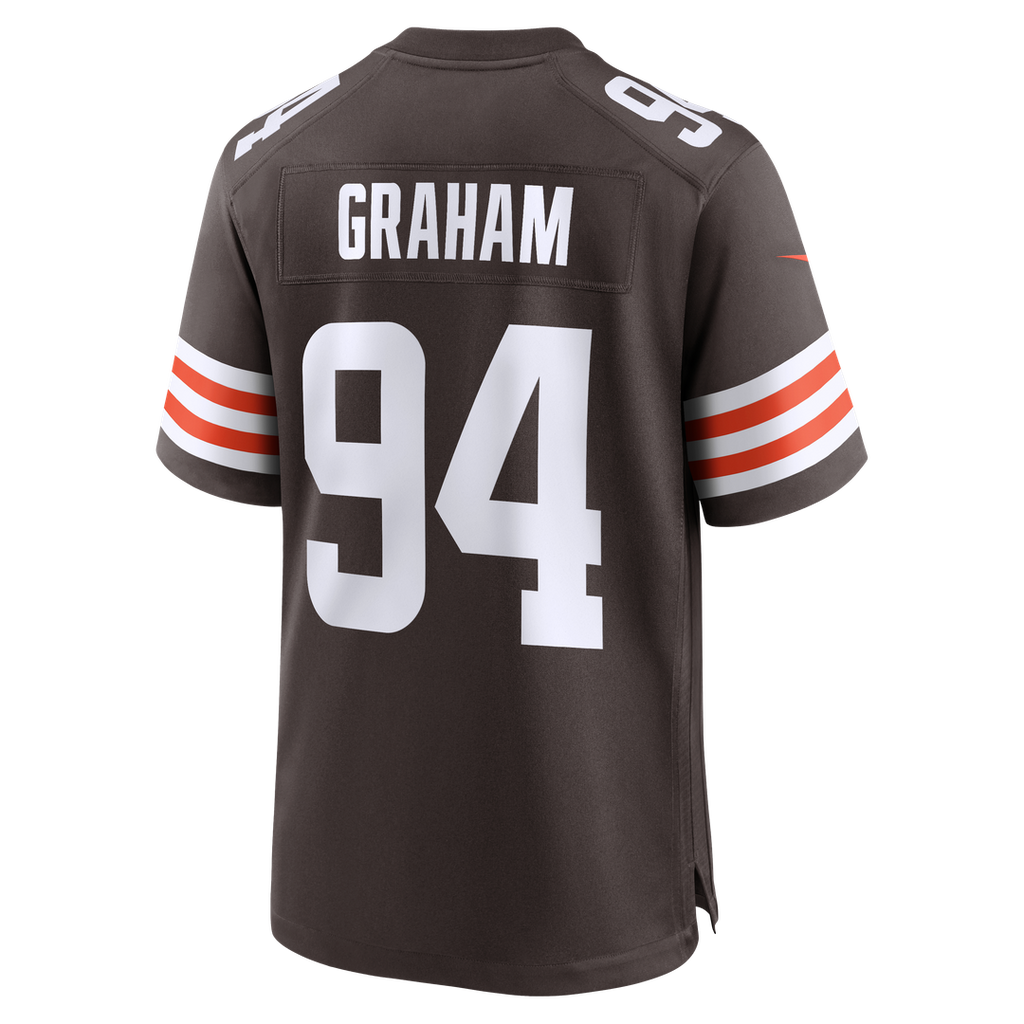 Cleveland Browns Mason Graham Nike Brown Game Jersey product image 3, provided for visual reference and product detail review