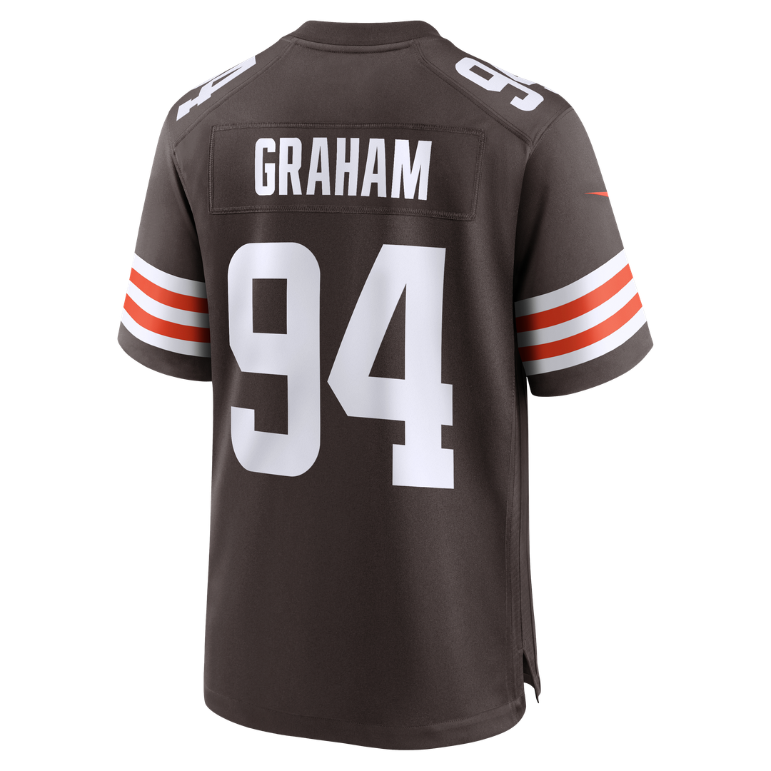 Cleveland Browns Mason Graham Nike Brown Game Jersey product image 3, provided for visual reference and product detail review