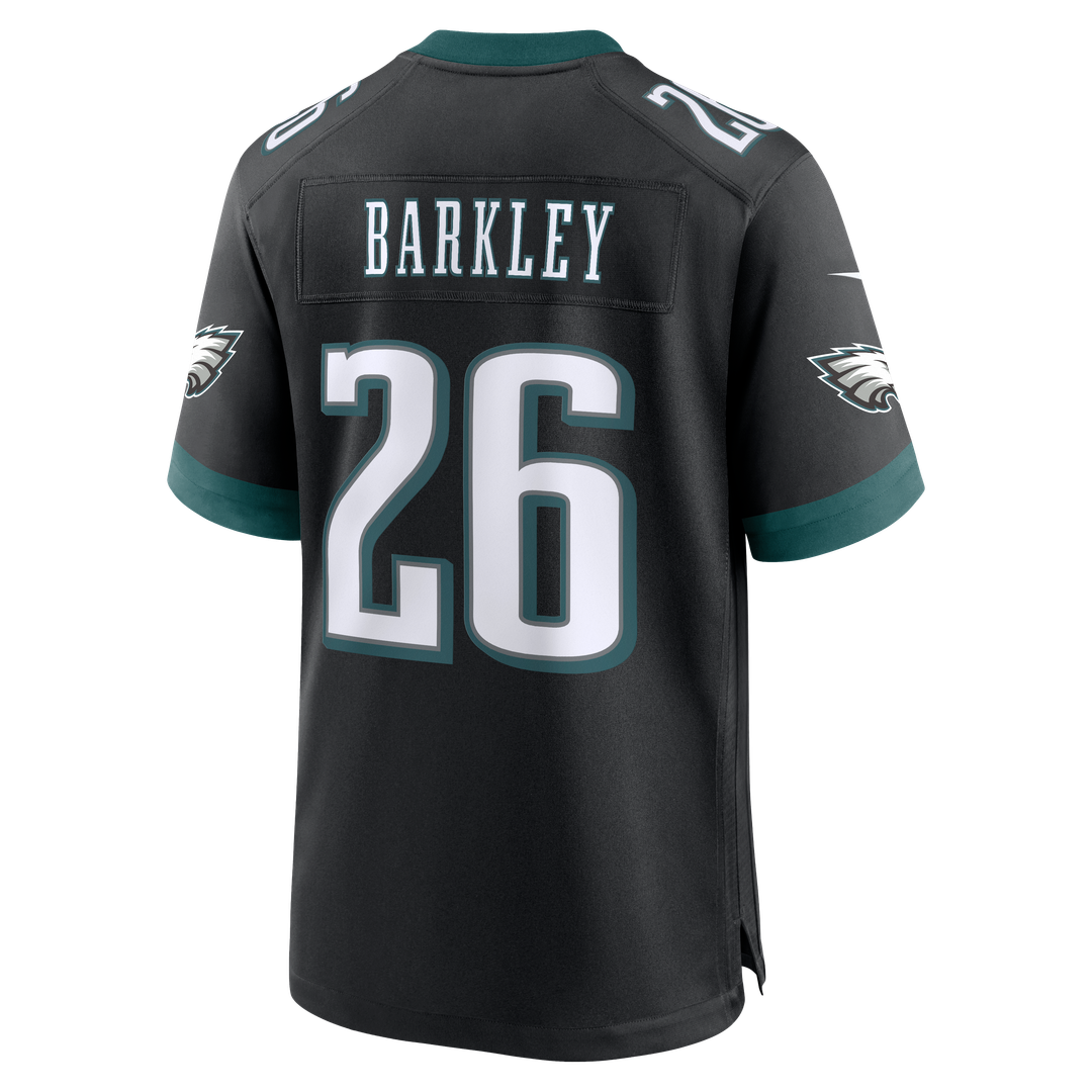 Philadelphia Eagles Saquon Barkley Nike Black Alternate Game Jersey product image 3, provided for visual reference and