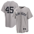 New York Yankees Gerrit Cole Nike Gray Road Replica Jersey product image 1, provided for visual reference and product detail