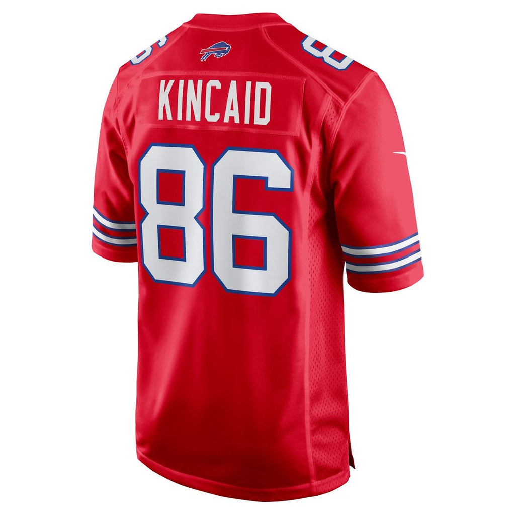 Buffalo Bills Dalton Kincaid Nike Red Alternate Game Jersey product image 9, provided for visual reference and product