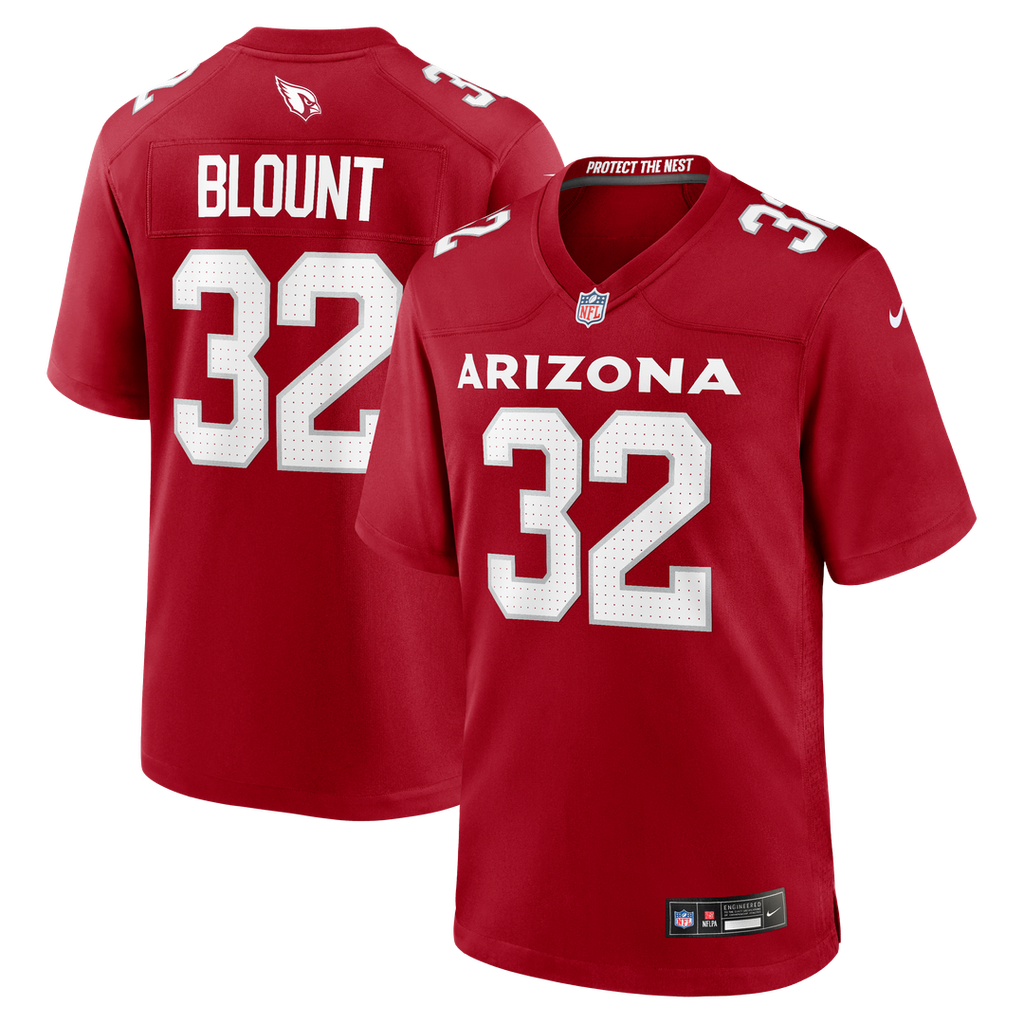 Arizona Cardinals Joey Blount Nike Cardinal Game Jersey product image 1, provided for visual reference and product detail