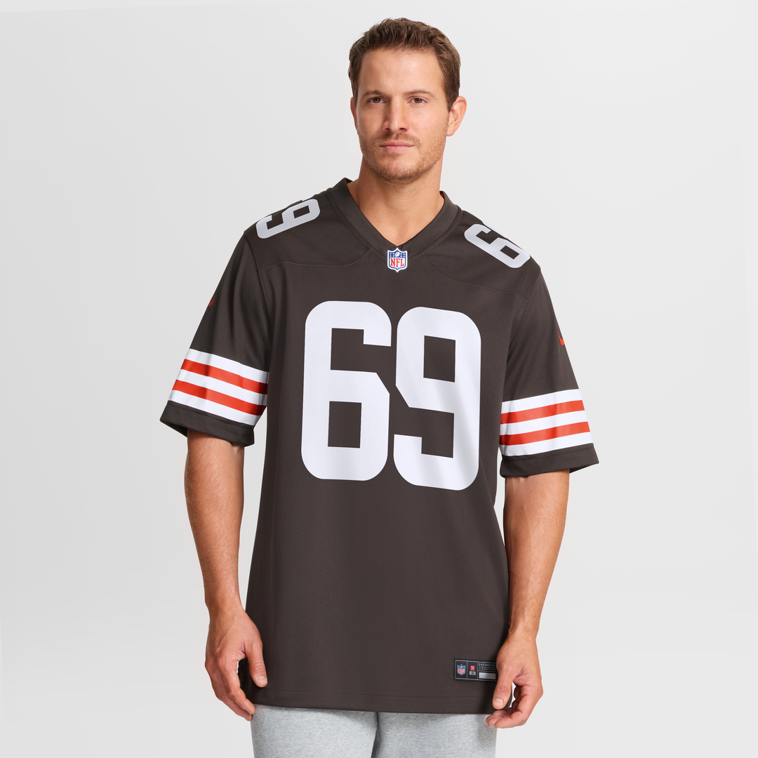 Cleveland Browns Tyre Phillips Nike Brown Team Game Jersey product image 4, provided for visual reference and product detail