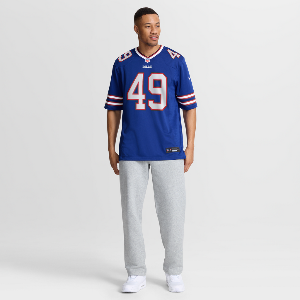 Buffalo Bills DaShaun White Nike Royal Team Game Jersey product image 4, provided for visual reference and product detail