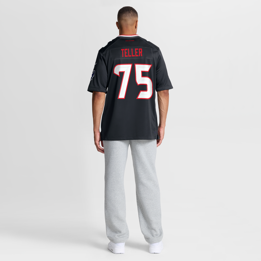 Houston Texans Wyatt Teller Nike Navy Team Game Jersey product image 5, provided for visual reference and product detail
