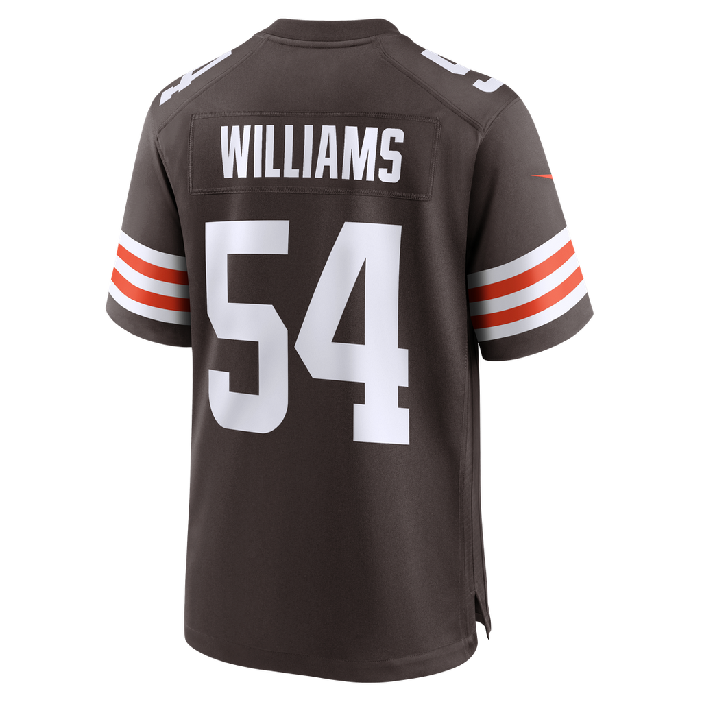 Cleveland Browns Sam Williams Nike Brown Team Game Jersey product image 5, provided for visual reference and product detail