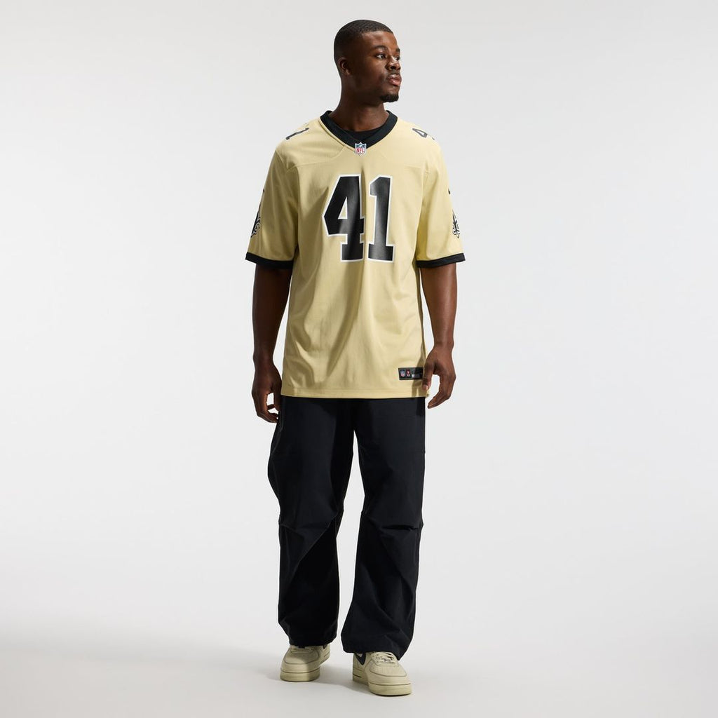 New Orleans Saints Alvin Kamara Nike Gold Gameday Golds Alternate Game Player Jersey product image 4, provided for visual