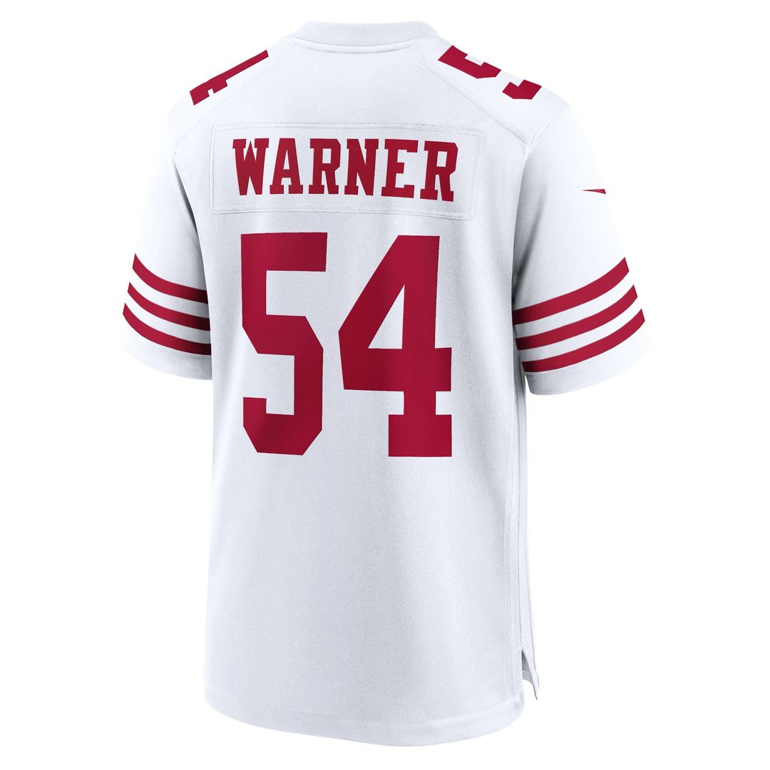 San Francisco 49ers Fred Warner Nike Scarlet Team Game Player Jersey product image 19, provided for visual reference and