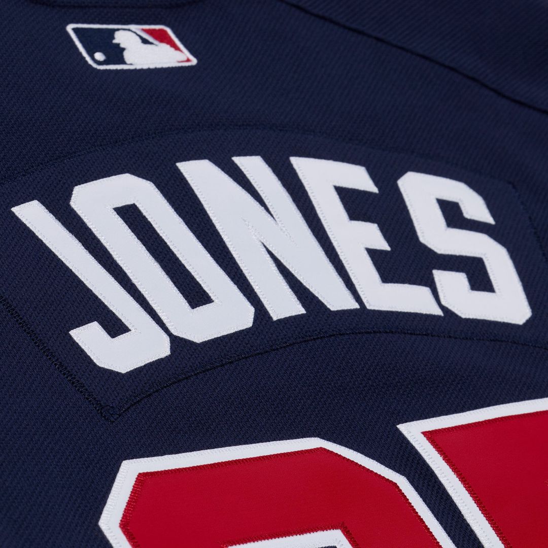 Atlanta Braves Andruw Jones Mitchell & Ness Navy Authentic Batting Practice Jersey product image 9, provided for visual