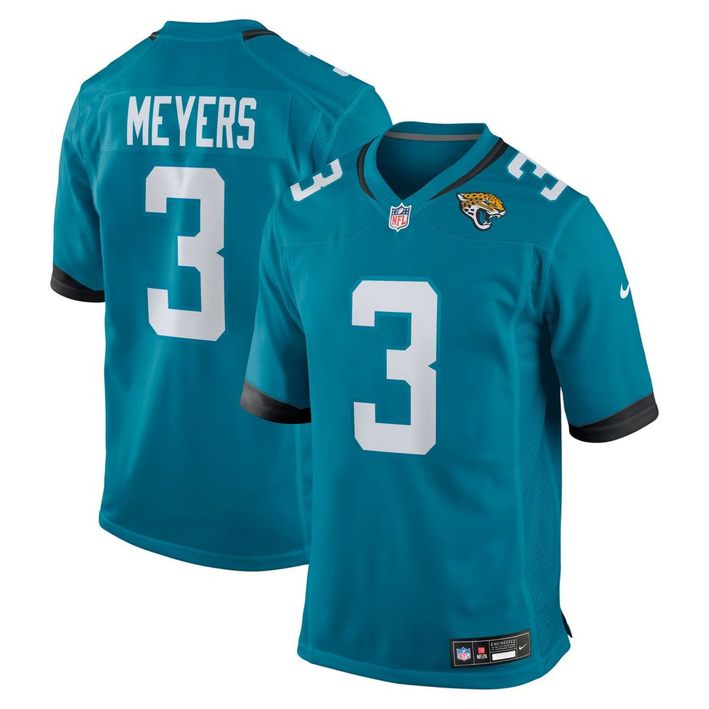 Jacksonville Jaguars Jakobi Meyers Nike Black Alternate Game Jersey product image 13, provided for visual reference and