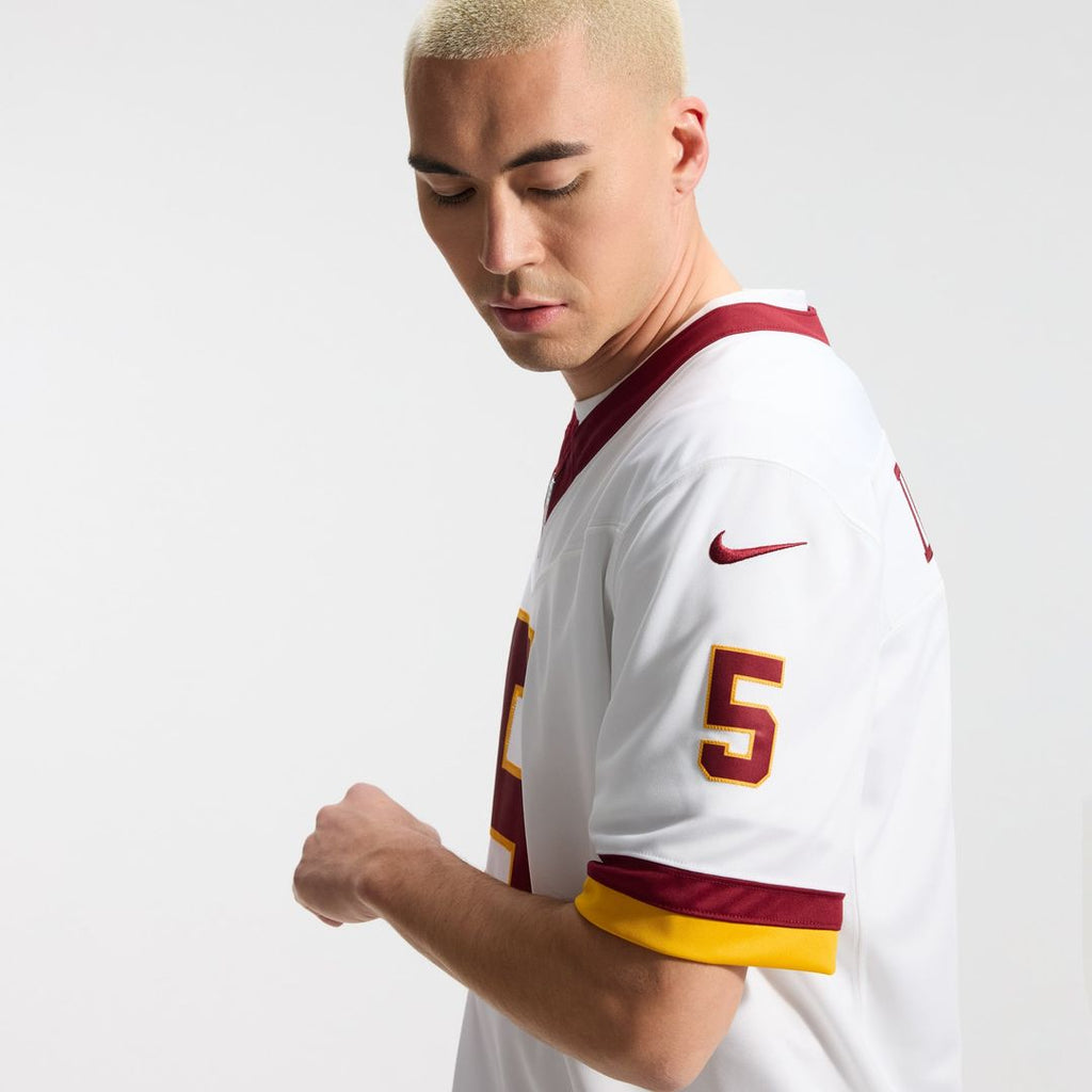 Washington Commanders Jayden Daniels Nike White Vapor F.U.S.E. Stitched Limited Jersey product image 21, provided for visual