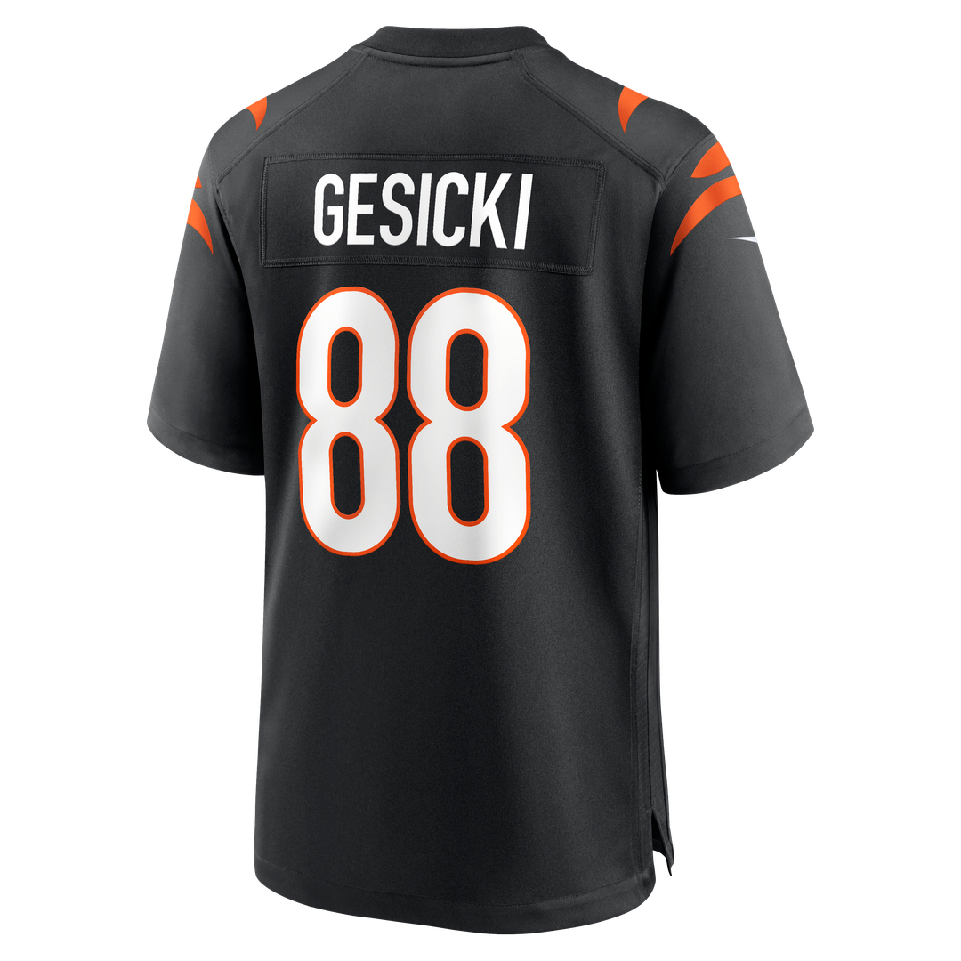 Cincinnati Bengals Mike Gesicki Nike Black Game Jersey product image 3, provided for visual reference and product detail