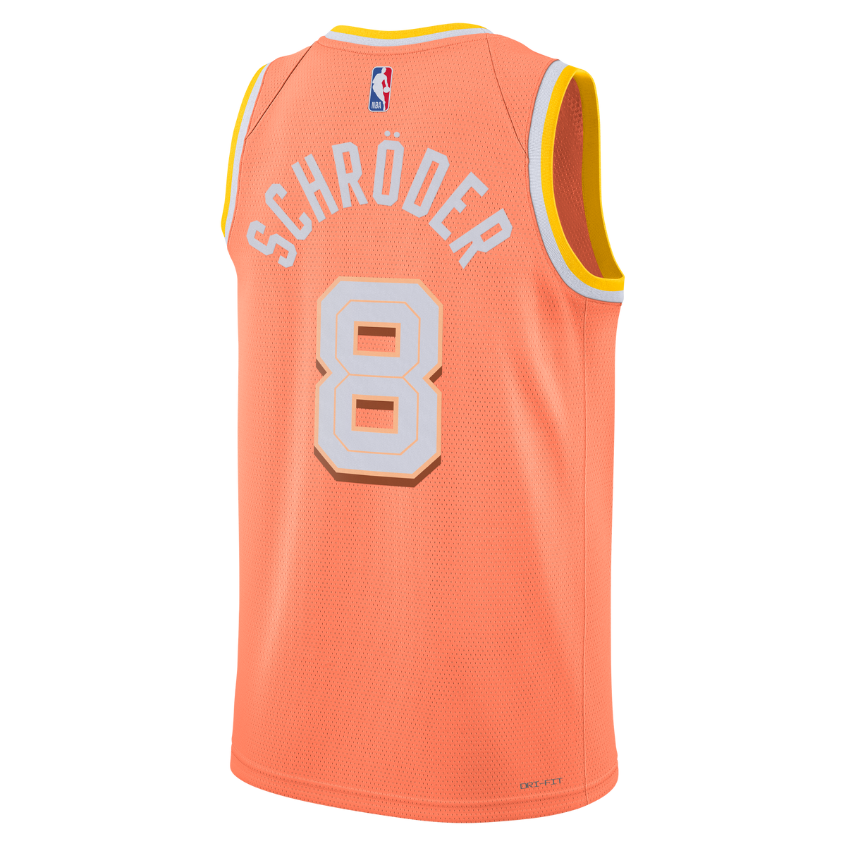 Nike Cleveland Cavaliers 2025/26 City Edition Swingman Jersey - Orange - Dennis Schröder - Unisex product image 4, provided