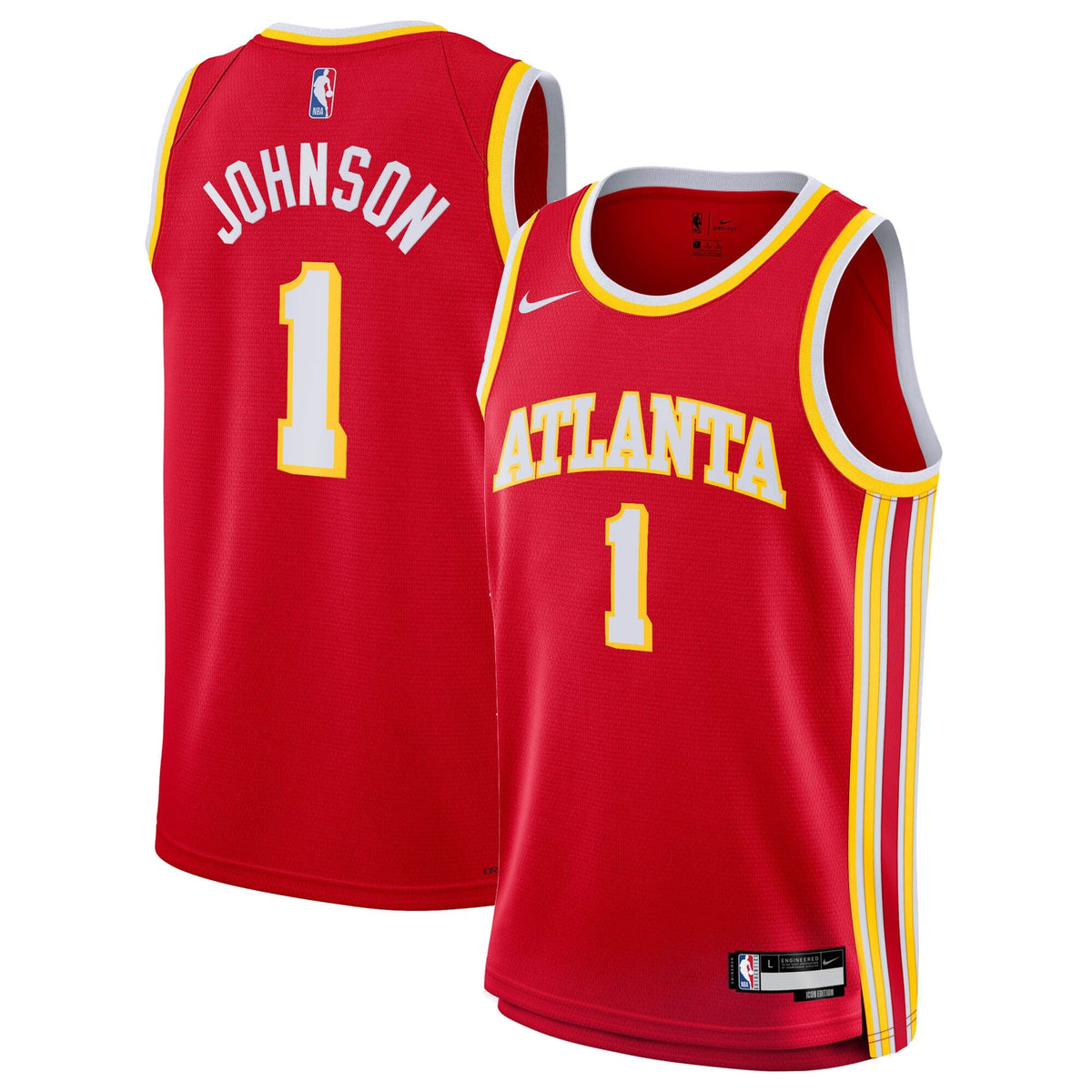 Atlanta Hawks Nike Icon Edition Swingman Jersey - Red product image 2
