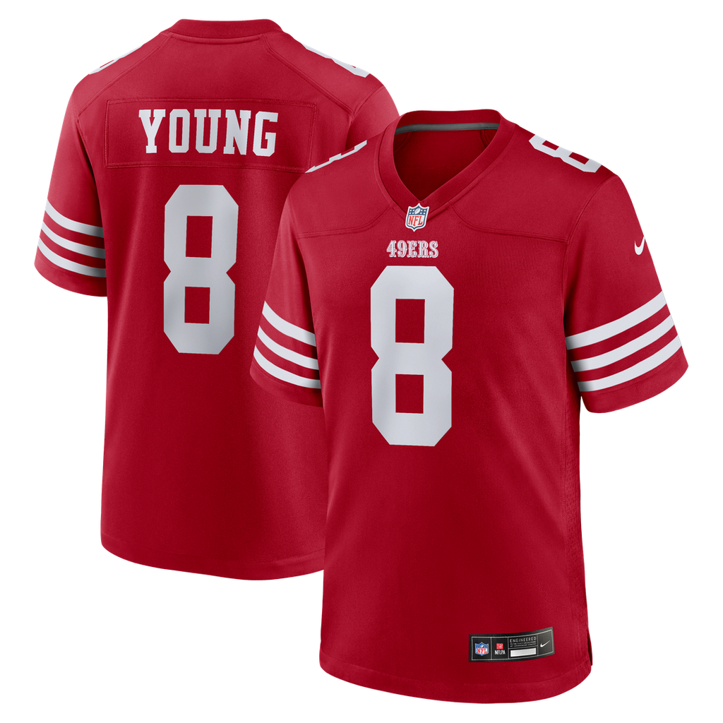 San Francisco 49ers Steve Young Nike Scarlet Retired Player Game Jersey product image 1, provided for visual reference and