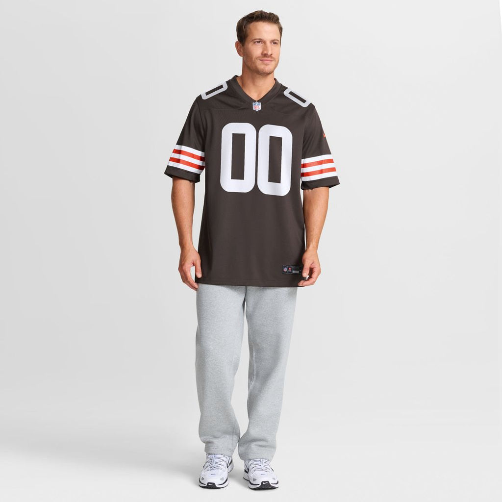 Cleveland Browns Emmanuel McNeil-Warren Nike Brown Game Jersey product image 4, provided for visual reference and product