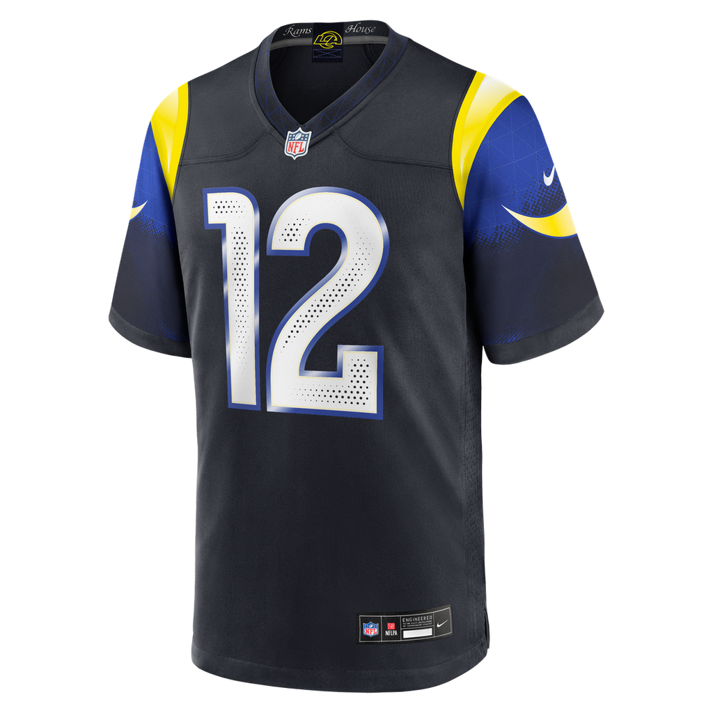Los Angeles Rams Puka Nacua Nike Dark Blue Rivalries Collection Game Jersey product image 6, provided for visual reference