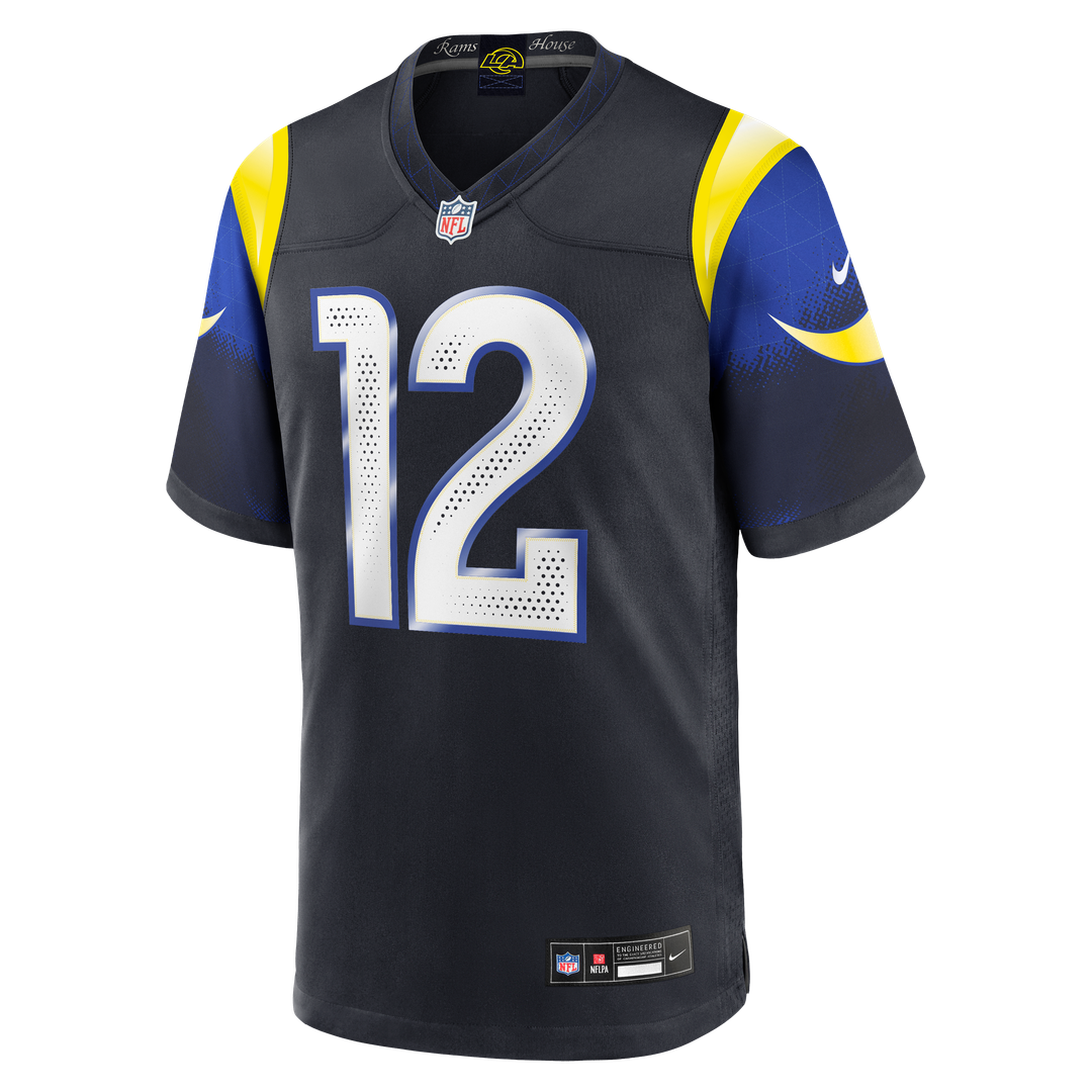 Los Angeles Rams Puka Nacua Nike Dark Blue Rivalries Collection Game Jersey product image 6, provided for visual reference