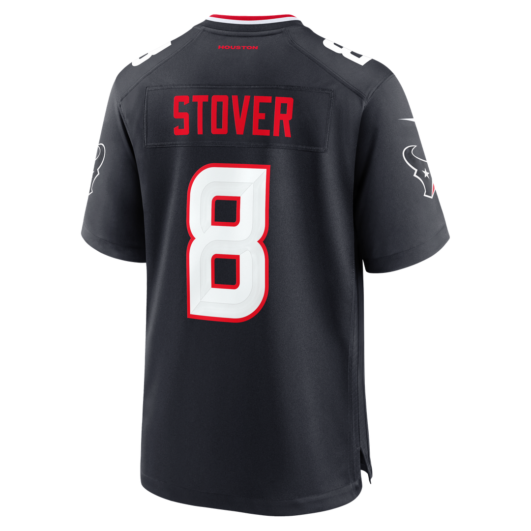 Houston Texans Cade Stover Nike Navy Team Game Jersey product image 3, provided for visual reference and product detail