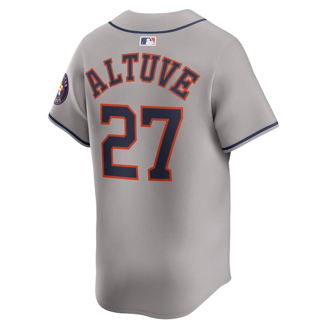 Houston Astros Jose Altuve Nike White Home Limited Player Jersey product image 12, provided for visual reference and product
