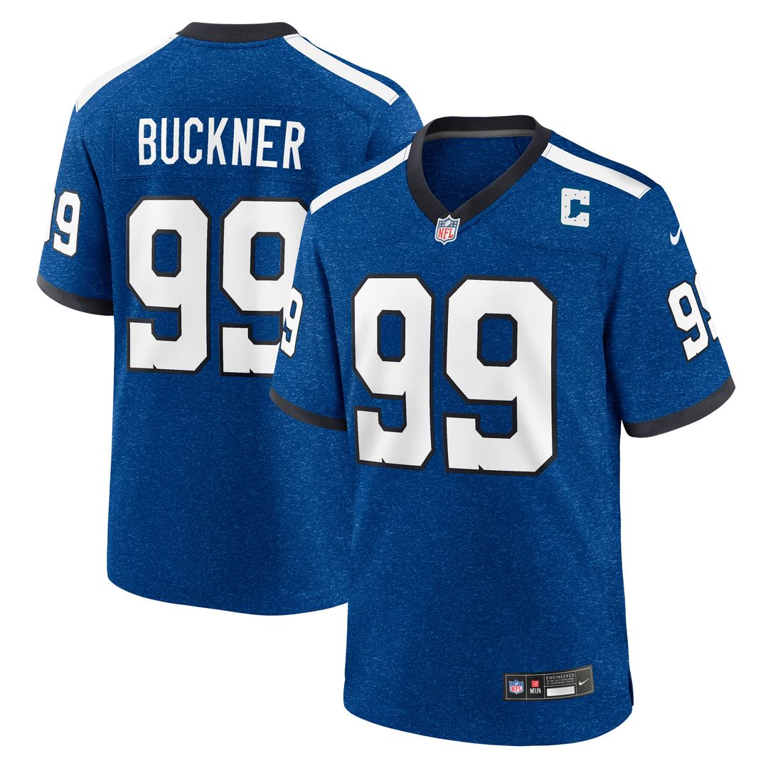 Indianapolis Colts DeForest Buckner Nike Blue Alternate Game Jersey product image 7, provided for visual reference and