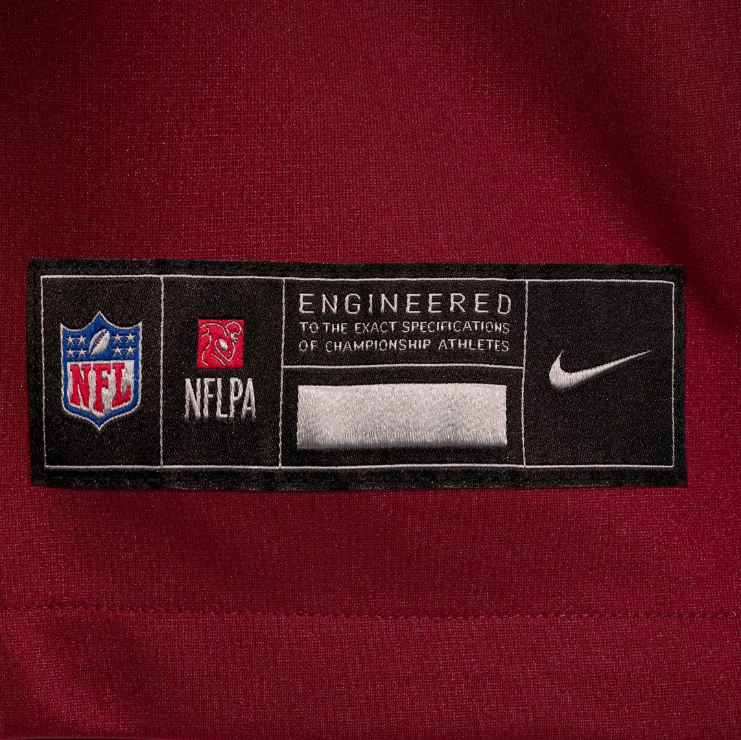 Washington Commanders Will Harris Nike Burgundy Team Game Jersey product image 6, provided for visual reference and product