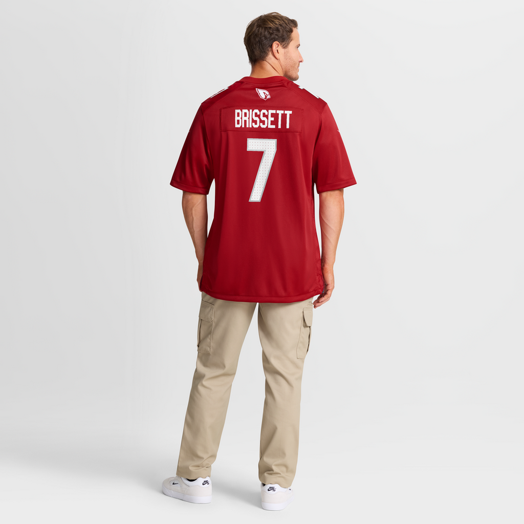 Arizona Cardinals Jacoby Brissett Nike Cardinal Team Game Jersey product image 8, provided for visual reference and product