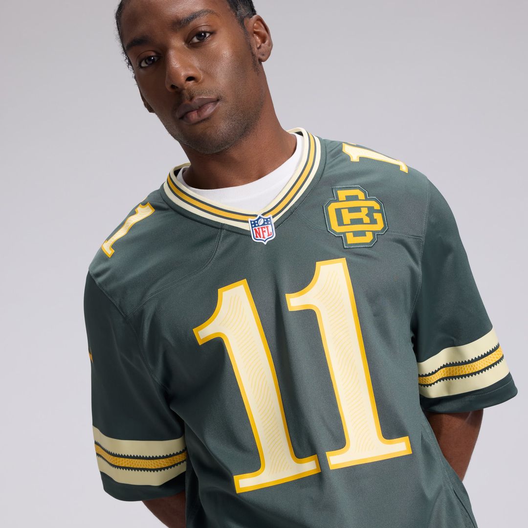 Green Bay Packers Jayden Reed Nike Green 2026 Rivalries Collection Game Jersey product image 9, provided for visual