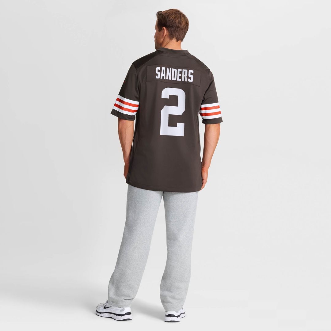 Cleveland Browns Shedeur Sanders Nike Brown Game Jersey product image 13, provided for visual reference and product detail