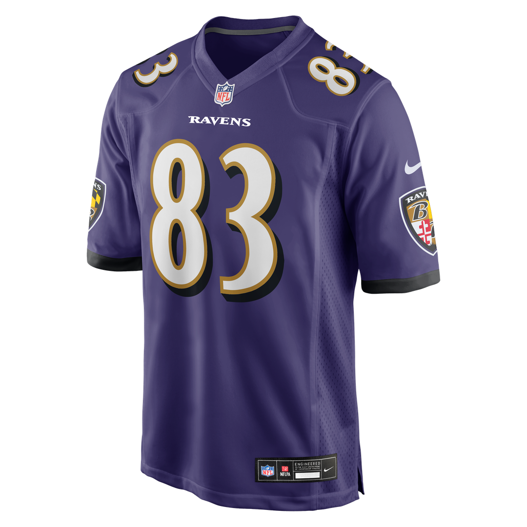 Baltimore Ravens LaJohntay Wester Nike Purple Team Game Jersey product image 2, provided for visual reference and product