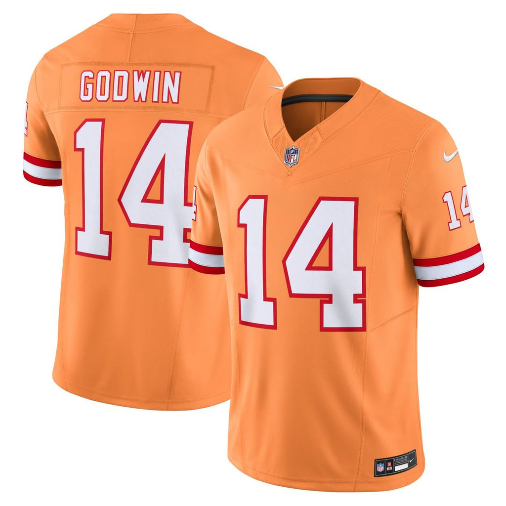 Tampa Bay Buccaneers Chris Godwin Nike Orange Vapor F.U.S.E. Limited Jersey product image 1, provided for visual reference