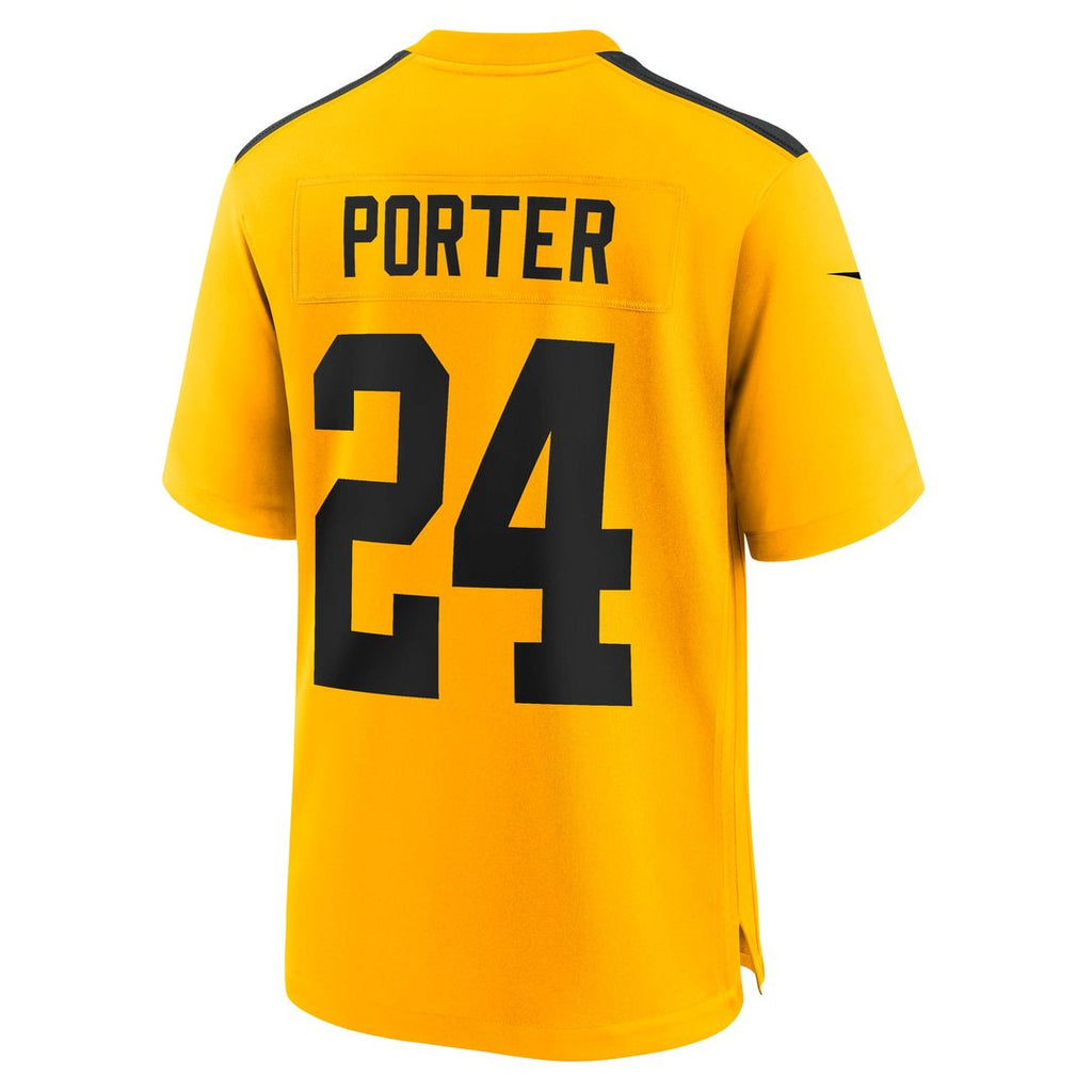Pittsburgh Steelers Joey Porter Jr. Nike Gold Alternate 1933 Throwback Game Jersey product image 6, provided for visual