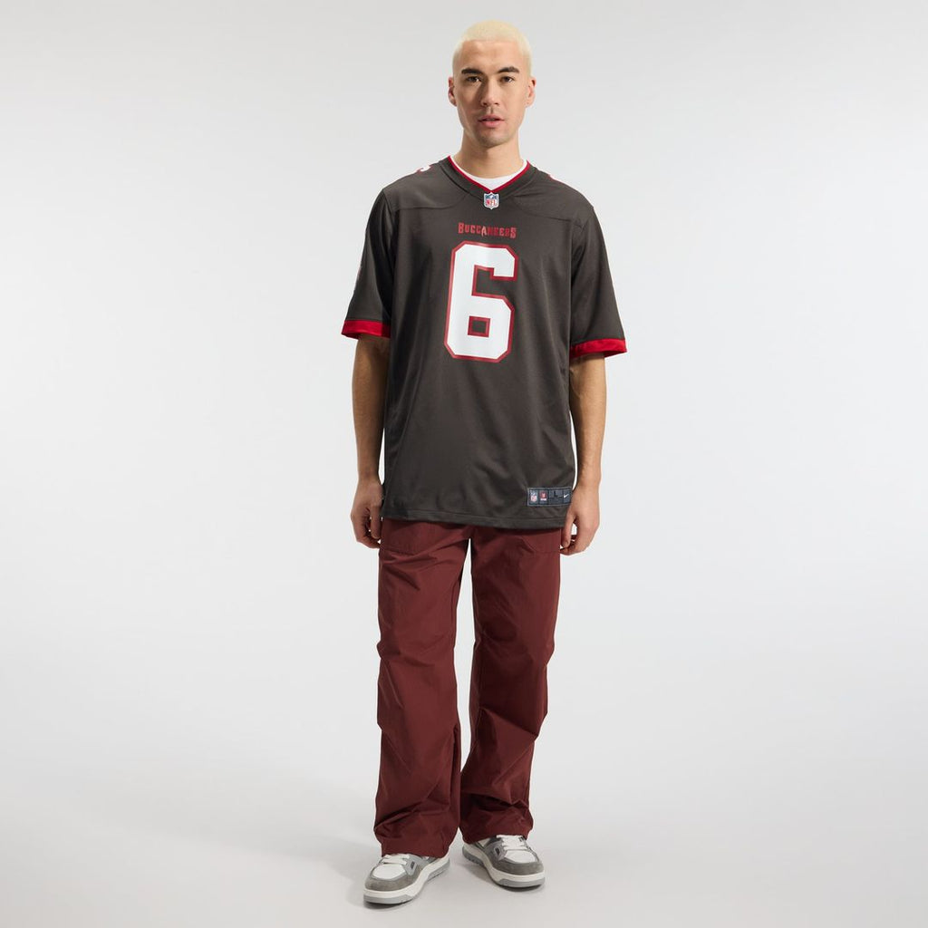 Tampa Bay Buccaneers Baker Mayfield Nike Pewter Alternate Game Player Jersey product image 4, provided for visual reference