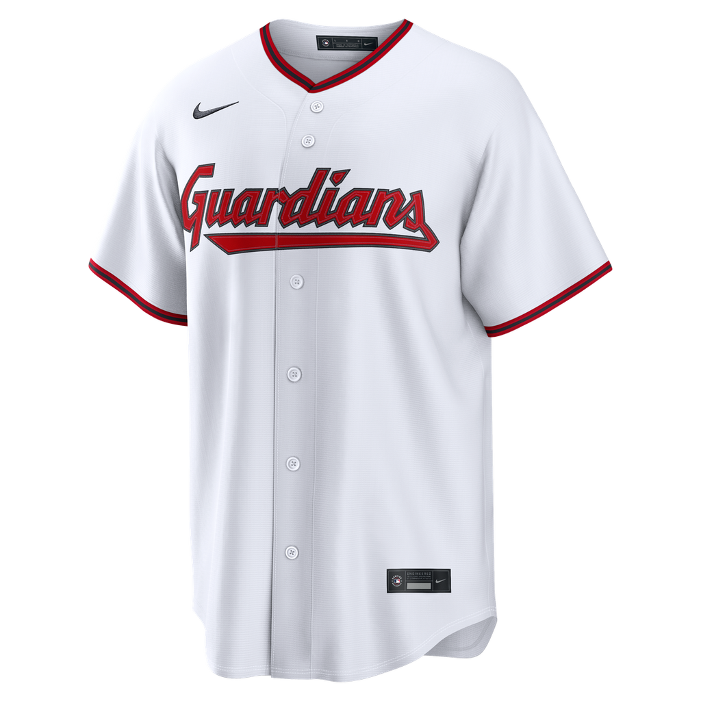 Cleveland Guardians Jo Adell Nike White Home Replica Jersey product image 2, provided for visual reference and product