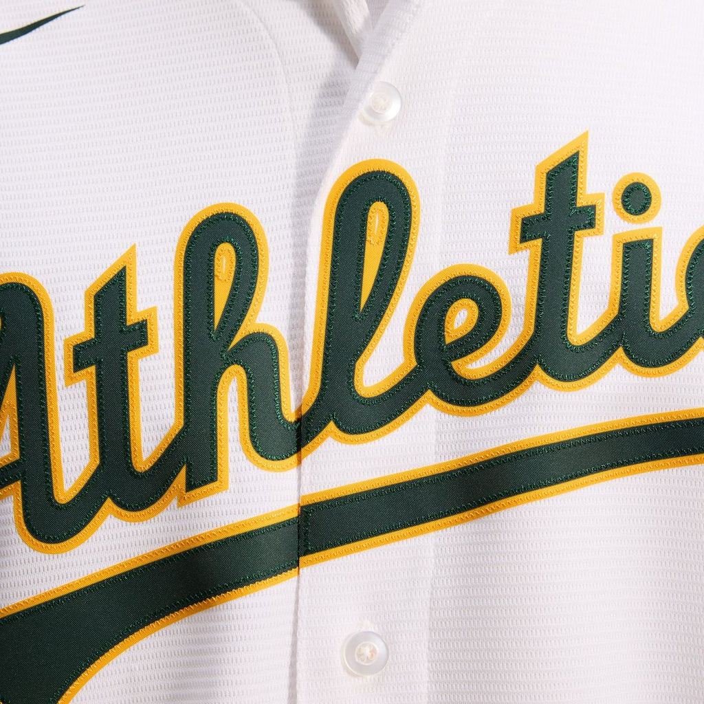 Athletics Nike White Home Replica Team Jersey product image 10, provided for visual reference and product detail review